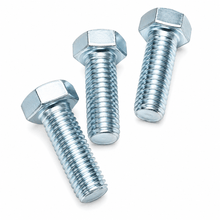 Carregar imagem no visualizador da galeria, Parafuso Sextavado 3/8 x 1 Pol 50mm Galvanizado 100un Chave 19mm Rosca NC Fixação Metálica Profissional Alta Resistência