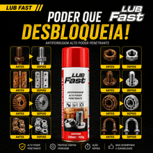 Carregar imagem no visualizador da galeria, Desengripante Spray Antiferrugem Lub Fast 300ml Multiuso