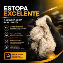 Carregar imagem no visualizador da galeria, Estopa Sobral 1kg Limpeza Polimento Alta Absorção Pro