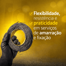 Carregar imagem no visualizador da galeria, Arame Recozido Torcido 18 BWG 2kg 2 Rolos 1,24mm