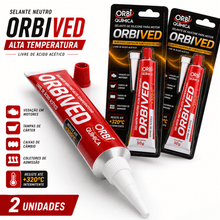 Carregar imagem no visualizador da galeria, Kit 2 Silicone Vermelho Alta Temperatura Orbived 50g Motor