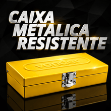 Carregar imagem no visualizador da galeria, Jogo Soquetes e Ponteiras Vonder 1/4 33 Peças com Catraca, Extensões e Maleta Metálica para Ferramentas e Manutenção Pro