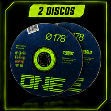 Carregar imagem no visualizador da galeria, Kit 2 Discos Desbaste Tyrolit One 7" 178x6x22,23mm Aço Inox Profissional Esmerilhadeira Abrasivo para Metal 7 Polegadas