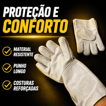Carregar imagem no visualizador da galeria, Kit Solda Máscara Automática Autoescurecimento + Luva Raspa + 1 Esquadro Magnético + 10 Eletrodos
