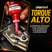 Carregar imagem no visualizador da galeria, 2 Trava Rosca OrbiFix X4 Orbi Química 10g Torque Alto Para Parafusos Prisioneiros Fixação Resistência Mecânica Oficina