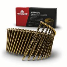 Carregar imagem no visualizador da galeria, 300 Pregos Anelado em Rolo Galvanizado P/ Pregador 550 300un