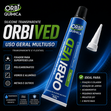 Carregar imagem no visualizador da galeria, Kit 2 Silicone Transparente Multiuso Orbived 50g Uso Geral
