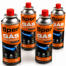 Carregar imagem no visualizador da galeria, Refil Gás Butano 400ml para Maçarico 225g Open 4un
