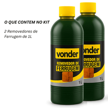 Carregar imagem no visualizador da galeria, Removedor De Ferrugem Limpa Oxidação Fosfatiza 3L Vonder
