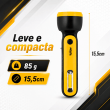 Carregar imagem no visualizador da galeria, Lanterna Recarregável Vonder LED Frontal Alto Brilho + COB
