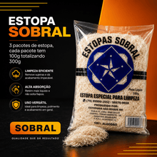 Carregar imagem no visualizador da galeria, Estopa Sobral 300g Limpeza Polimento Alta Absorção Pro
