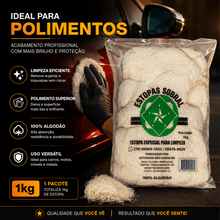 Carregar imagem no visualizador da galeria, Estopa Sobral 1kg Limpeza Polimento Alta Absorção Pro

