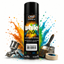 Carregar imagem no visualizador da galeria, Tinta Spray Preto Brilhante Orbi Química Uso Geral 340ml
