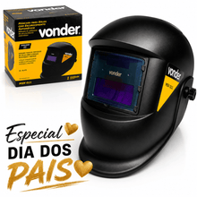 Carregar imagem no visualizador da galeria, Máscara de Solda Automática Vonder Autoescurecimento Visor Escurecimento Automático Regulagem Ajustável
