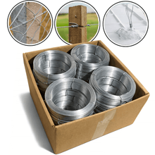 Carregar imagem no visualizador da galeria, 20 Arames Galvanizado 18 BWG Kit 20 Rolos 1kg Total 20kg
