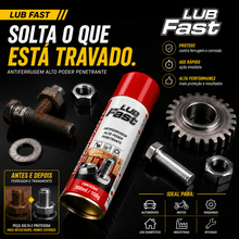 Carregar imagem no visualizador da galeria, Desengripante Spray Antiferrugem Lub Fast 300ml Multiuso
