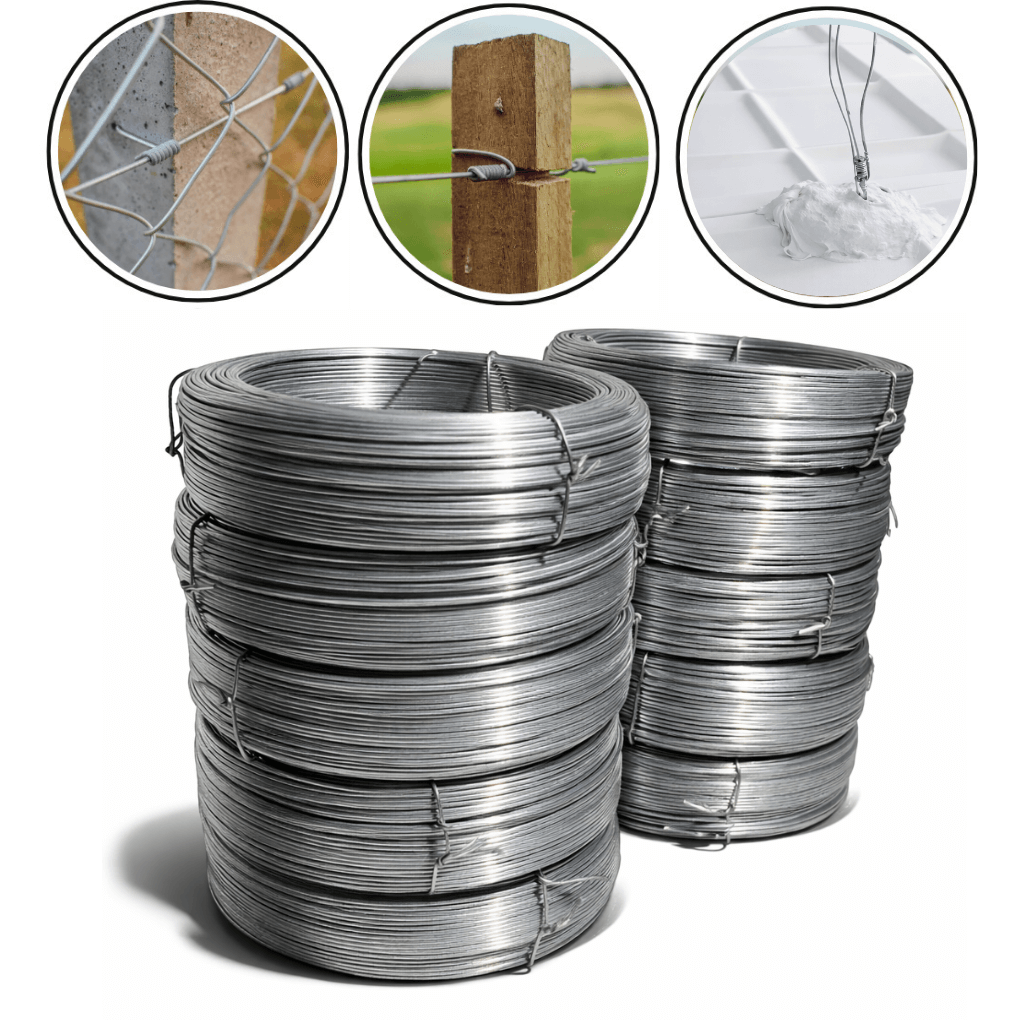 10 Arames Galvanizado 18 BWG Kit 10 Rolos 1kg Total 10kg