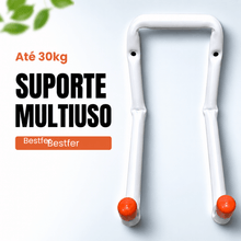 Carregar imagem no visualizador da galeria, Suporte Multiuso 30kg de Parede Organizador para Escada Mangueira Cadeira de Praia com Parafusos
