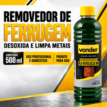 Carregar imagem no visualizador da galeria, Removedor De Ferrugem Limpa Oxidação Fosfatiza 500ml Vonder

