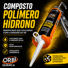 Carregar imagem no visualizador da galeria, Kit Veda Calhas Orbi Química 270g + Suporte Reforçado Aplicador de Selante

