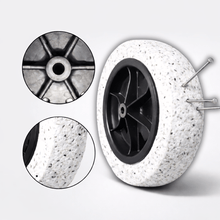 Carregar imagem no visualizador da galeria, Pneu Maciço Carrinho de Mão 3.25x8 Furo 1/2 (12,7mm) Tramontina Reforçado Não Fura
