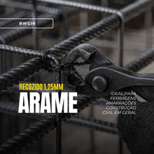 Carregar imagem no visualizador da galeria, Arame Recozido Torcido 18 BWG 2kg 2 Rolos 1,24mm
