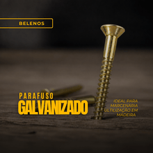 Carregar imagem no visualizador da galeria, Kit 200 Parafusos 6,0x50 Philips Belenus Madeira Bucha
