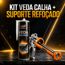 Carregar imagem no visualizador da galeria, Kit Veda Calhas Orbi Química 270g + Suporte Reforçado Aplicador de Selante

